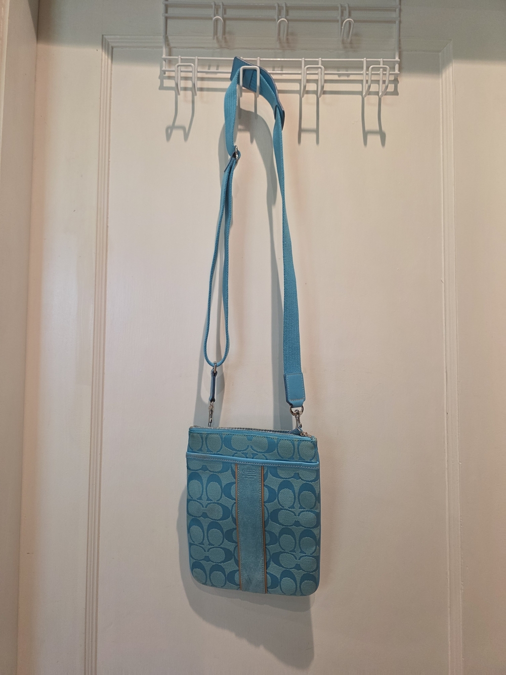 Coach Blue Signature Crossbody Bag